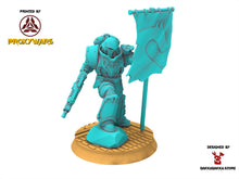 Charger l&#39;image dans la galerie, Legio Prima - Scylla Banner, mechanized infantry, post apocalyptic empire, usable for tabletop wargame.
