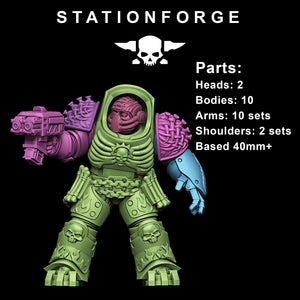 Socratis - Doom Reaper Vanguard, mechanized infantry, post apocalyptic empire, usable for tabletop wargame.